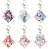Necomi X Sanrio Characters 01 Acrylic Keyholder with Moon-Shaped Carabiner Complete Set - Box of 6
