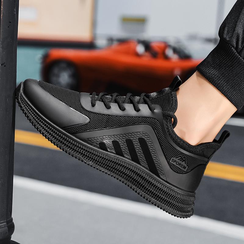Fashion New Men's Thin Flat Stain Resistant Lightweight Soft Sole Casual Comfortable Shoes Fashionable Streamlined Non-Slip Sneakers
