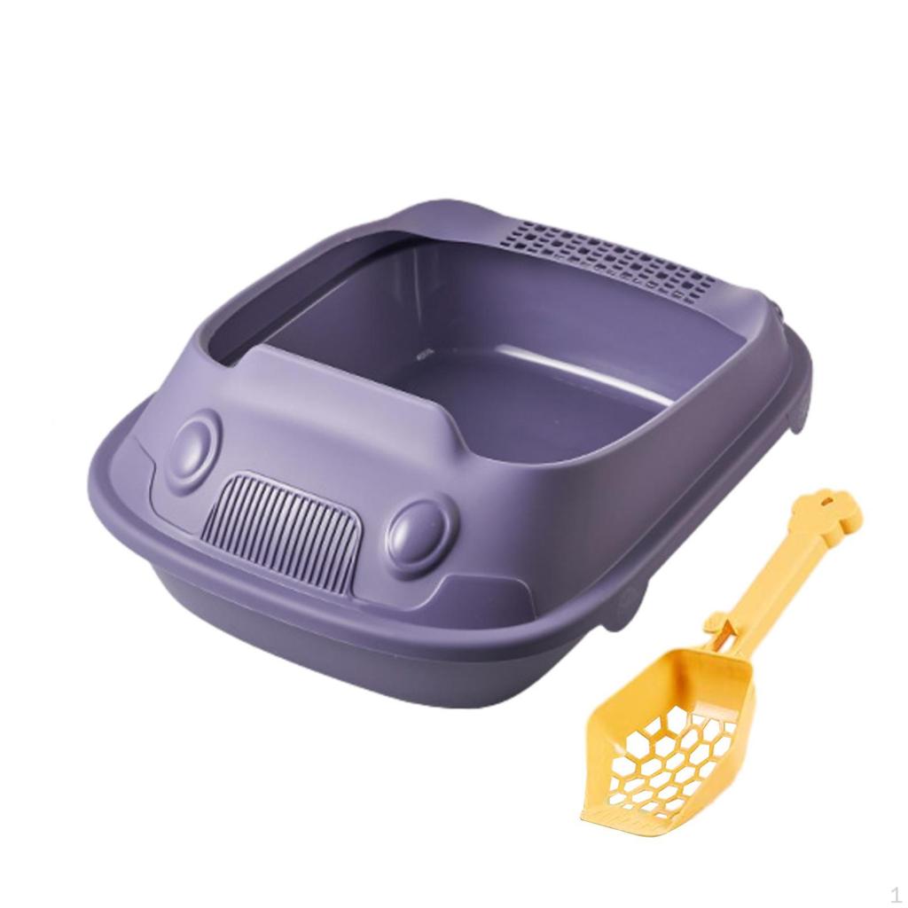 Litter Box with Ergonomic Design for Indoor Pets