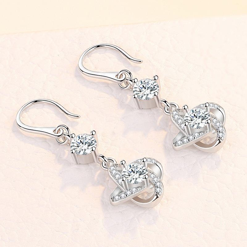 Lindon Copper Alloy Zircon Earrings Drop Earrings For Women Wedding Party Gifts