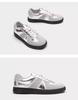 Sun Qian, the Same Virtual Lover, Silver German Training Shoes, Women's Shoes 2025 New Platform White Shoes, Retro Lace Board Shoes