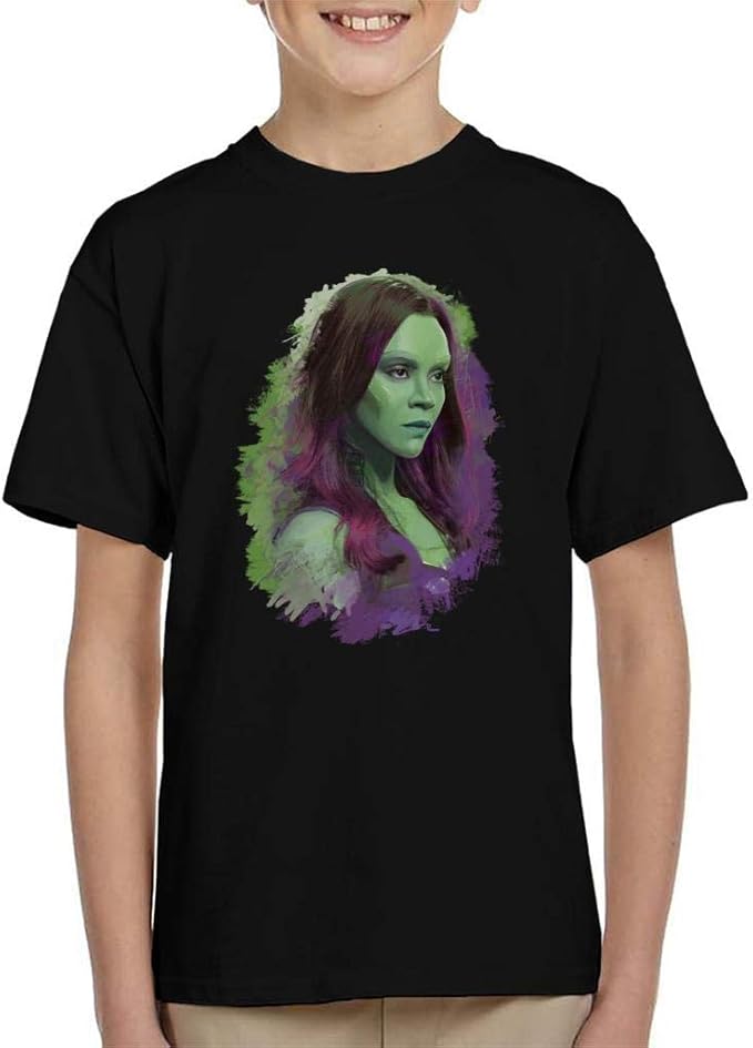 Marvel Guardians of The Galaxy Vol 2 Gamora Kid s T-Shirt, black 160
