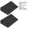 1 Pair 4" Rise Driveway Ramps, Non Slip Curbside Ramps Support 7000lbs, 19.7" L X 12" W, Threshold Ramps for Cars Wheelchairs Scooters Lawn Mowers