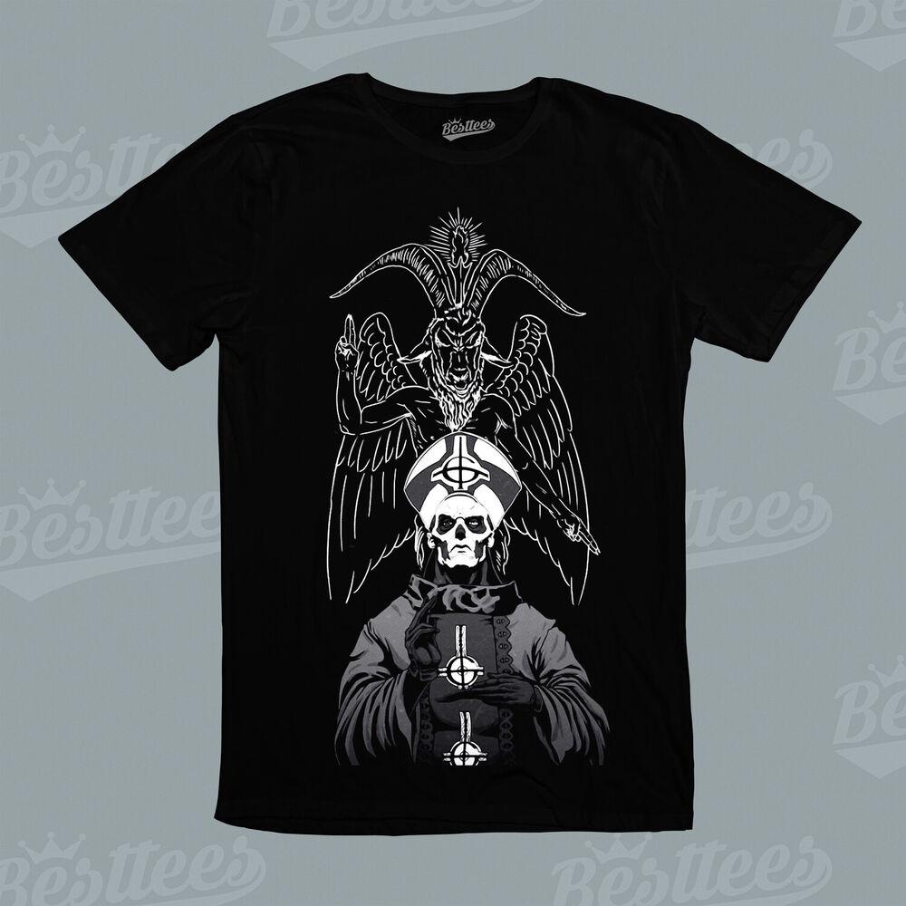 Unisex Swedish Band Ghost Music Heavy Metal Rock Priest Skull Guitar T-Shirt Unisex T-Shirt