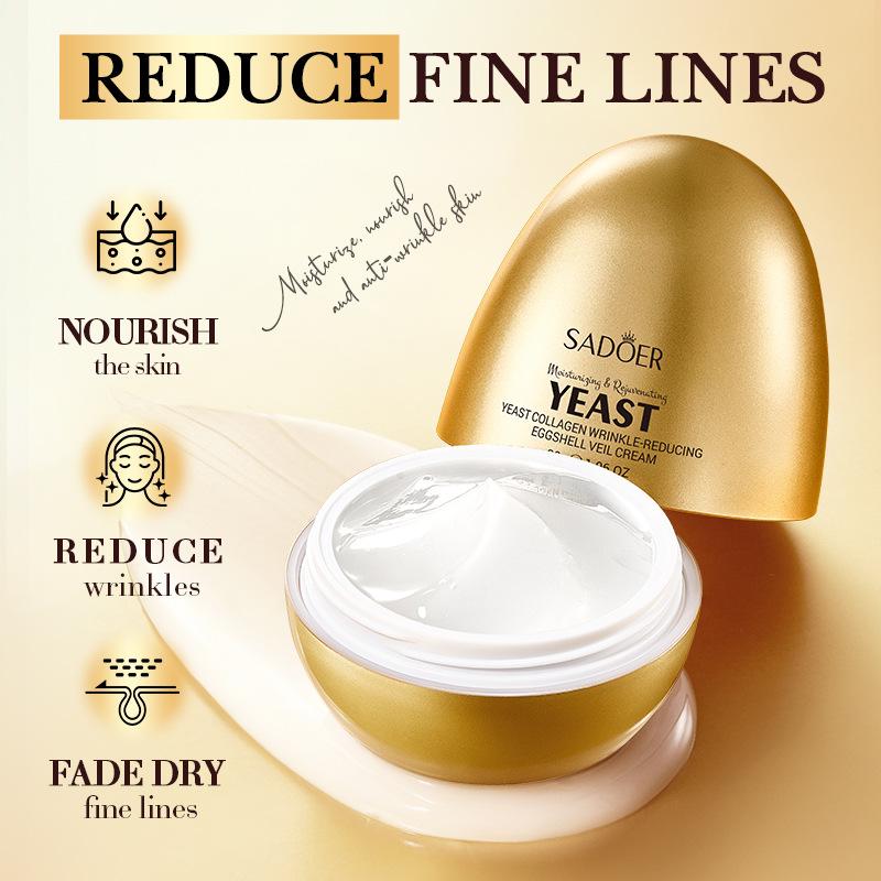 Yeast Collagen Veil Cream 30g Egg Shell Light Pattern Moisturizing Cream Skin Care Products