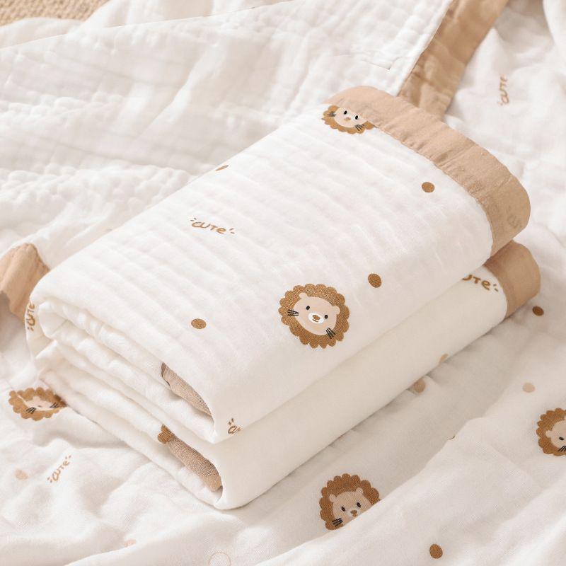 Superweiches sechslagiges Baumwoll-Babybadetuch & Puckdecke