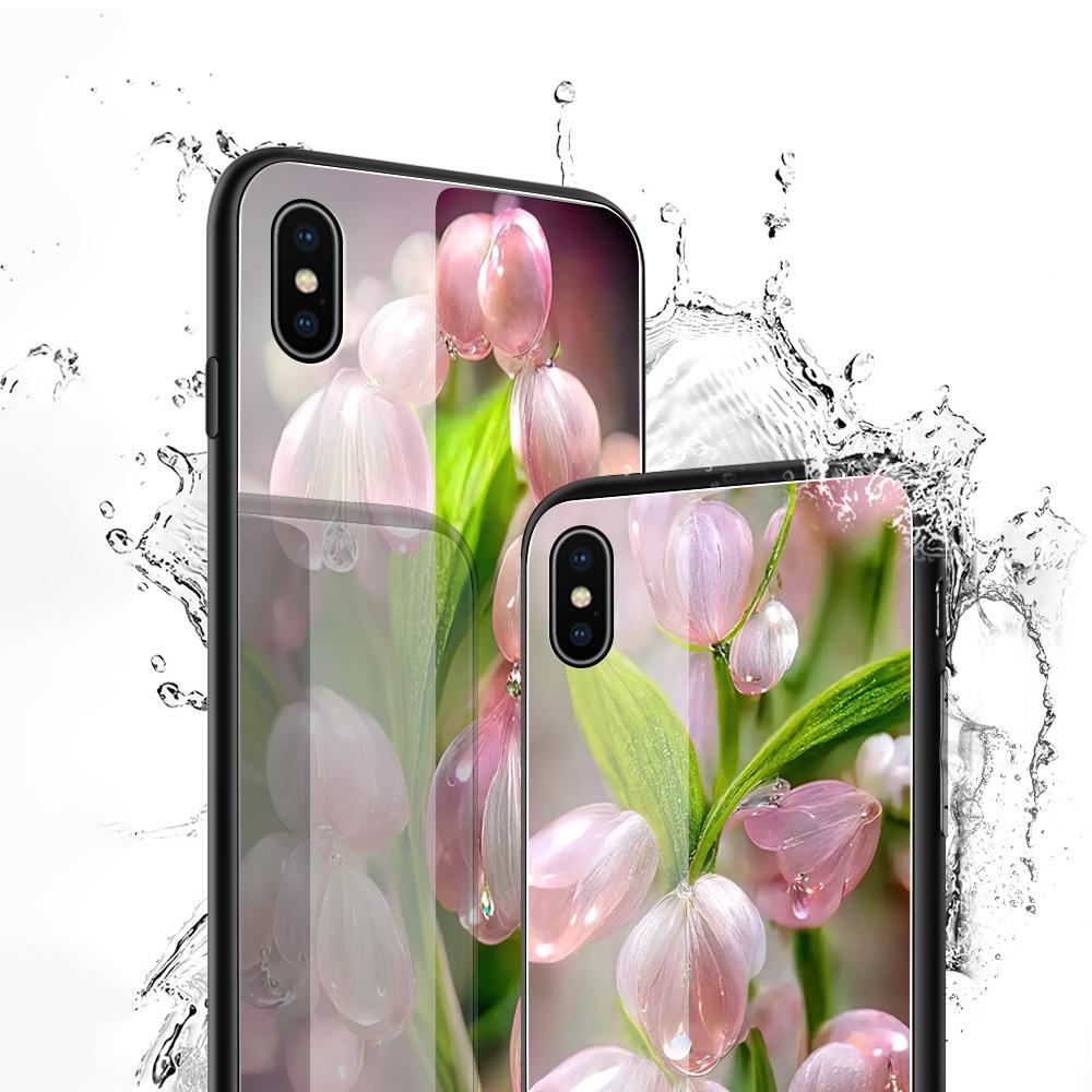 Tempered Glass Phone Case For iPhone 11 12 13 14 15 16 17 Redmi 10 12 14C Note10 Note14 Xiaomi 11Lite PocoC75 Soft Edge Shockproof Smooth Shell