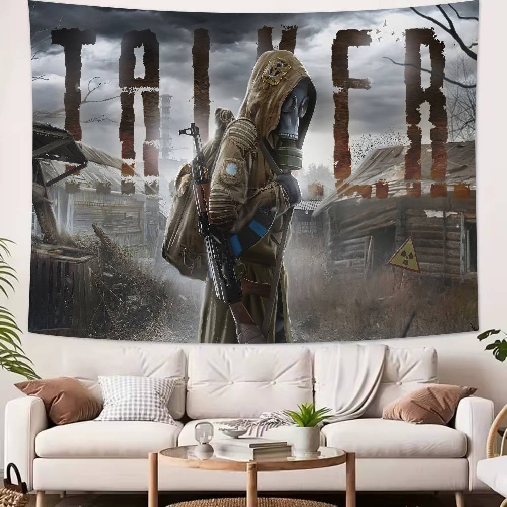 Horror Thriller Adventure Game SSTALKER Series Game Tapestry Decoration Bedroom Dormitory Background Living Room Club Tapestry