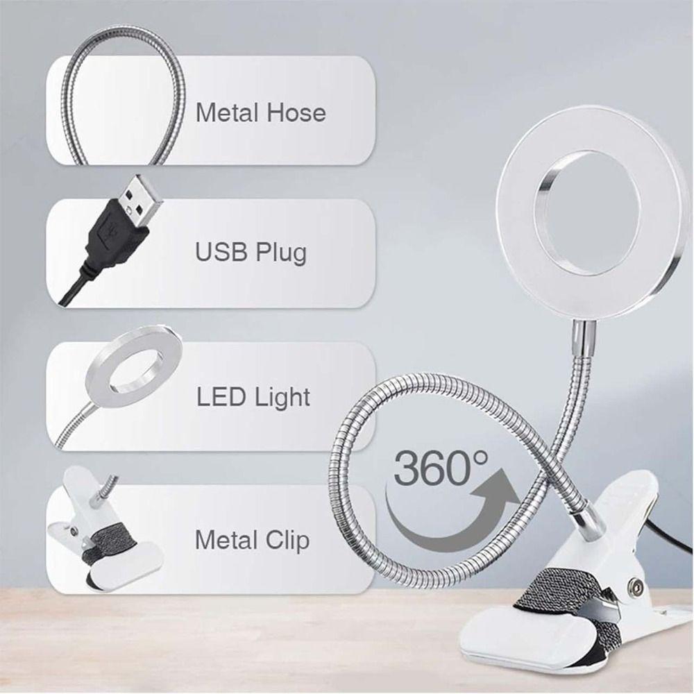 Eye Protection Tattoo Light Dimmable LED Reading Lights Portable Clip On Table Lamp  Office
