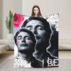 Hannibal Mads Mikkelsen Collage Blankets Fleece Spring/Autumn Multifunction Super Warm Throw Blankets for Sofa Couch Bedspreads