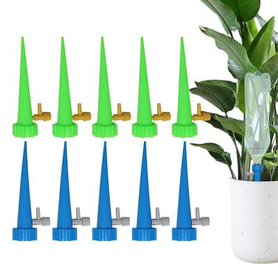 10pcs/set Plant Watering Stakes Vacation Automatic Plants Water System Self Watering Insert Spikes Device with Water Volume Drip