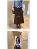 Women's Coffee-Colored Retro Corduroy Skirt - French Autumn/Winter 2025 Design