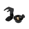 3PCS Nylon Bristle Beard Shaving Tool 2-in-1 Design Shaving Brush Stand New Shaving Brush Set  Home