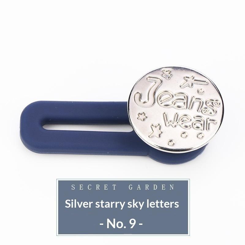Jeans Button Extender Universal Pants Extender Button For Women Men Adjustable Elastic Waist Silicone Extender Buckle Set
