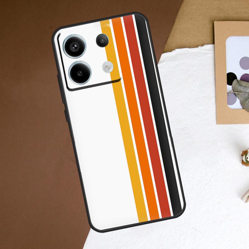Retro Streifen Ästhetik Vintage Handyhülle Für Redmi Note 12 13 Pro Plus 9 10 11 Pro 9S 10S 11S 12S Redmi 10C 12C 13C Hülle