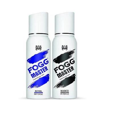 FOGG Master Fragrance Körperspray für Männer, 240 ml (2er-Pack) - Heftig (Royal + Marco)