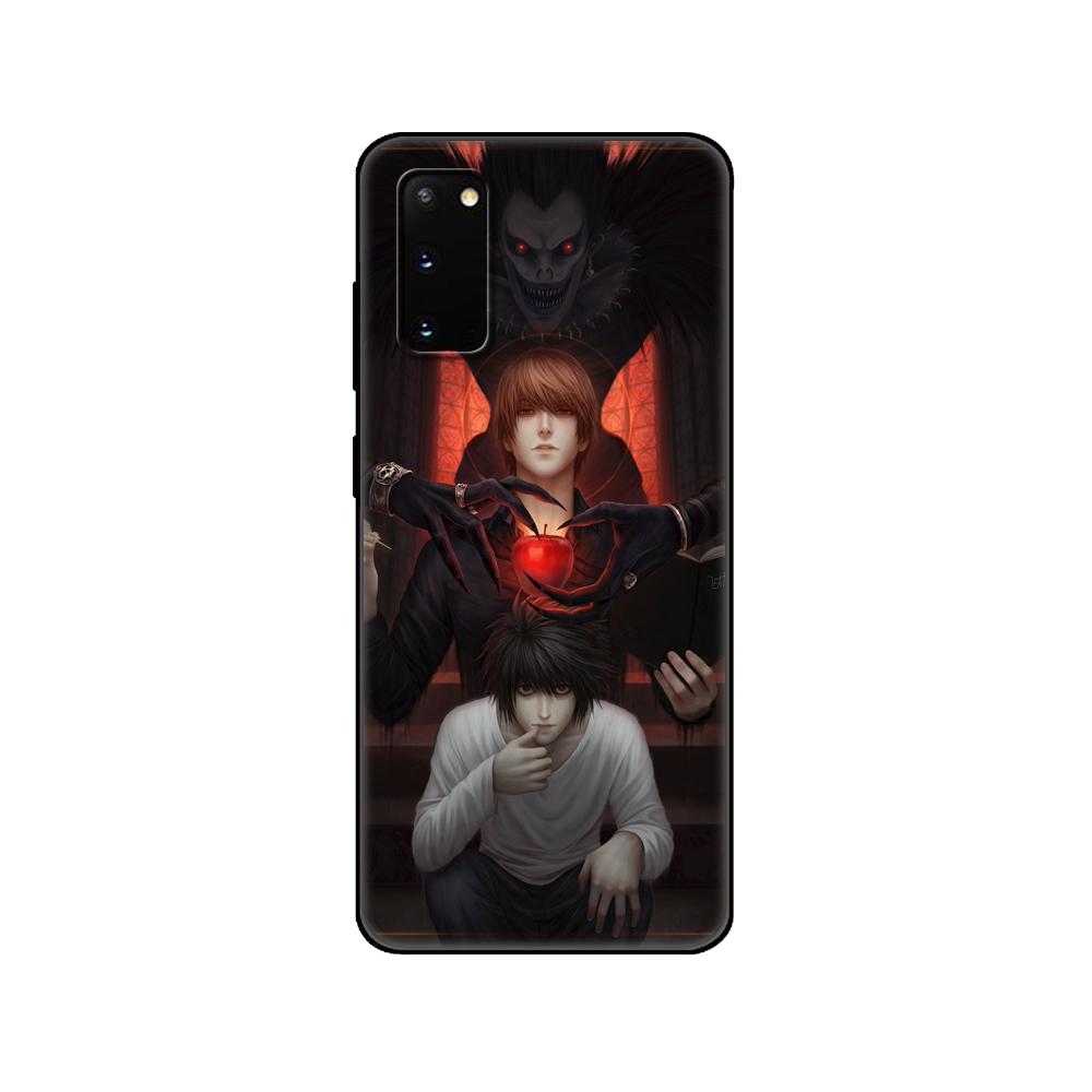 Black tpu Case For Samsung galaxy S20 /S20 PLUS/S20 ultra/S20+ /S20FE back cover Japanese Anime