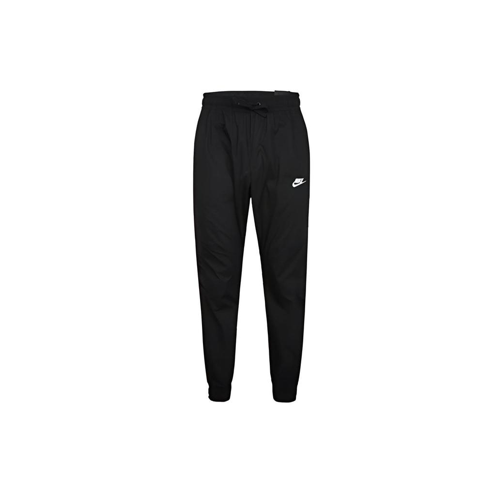 Nike Sportswear Solid Woven Joggers Men Bottoms Black 928001-010