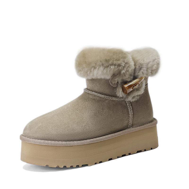 

Нескользящие короткие зимние ботинки на толстой подошве женские зимние бархатные теплые хлопковые туфли прилив 40