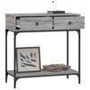 Console Table Grey Sonoma 75 x 34.5 x 75 cm Particleboard