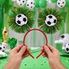 Football Headband with 3D Football Patch Anti-Slip Comfortable Hair Hoop for Adults