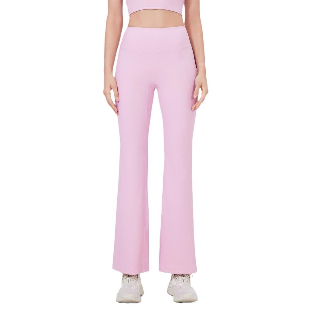 Sweatpants Yoga Flared Pants Anti-crimping Sports Wide Leg Pants Fitness Pants High Waist Hip Lift Dance Micro Pants