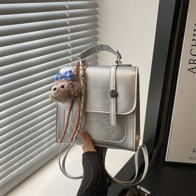 Neue süße einfache vielseitige Textur Nische Pendler College-Stil Damen Tasche Rucksack