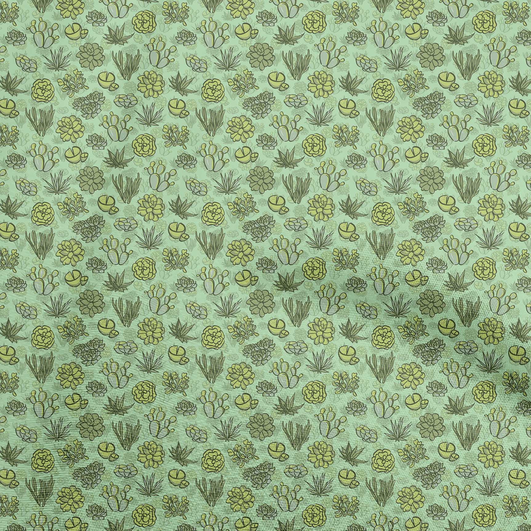 

oneOone Georgette Віскоза Dusty Pink Тканина Craft Projects Cactus Decor Fabric Printed By The Yard 42 дюйма 42 Inch Wide - Viscose Chiffon світло-зелений колір