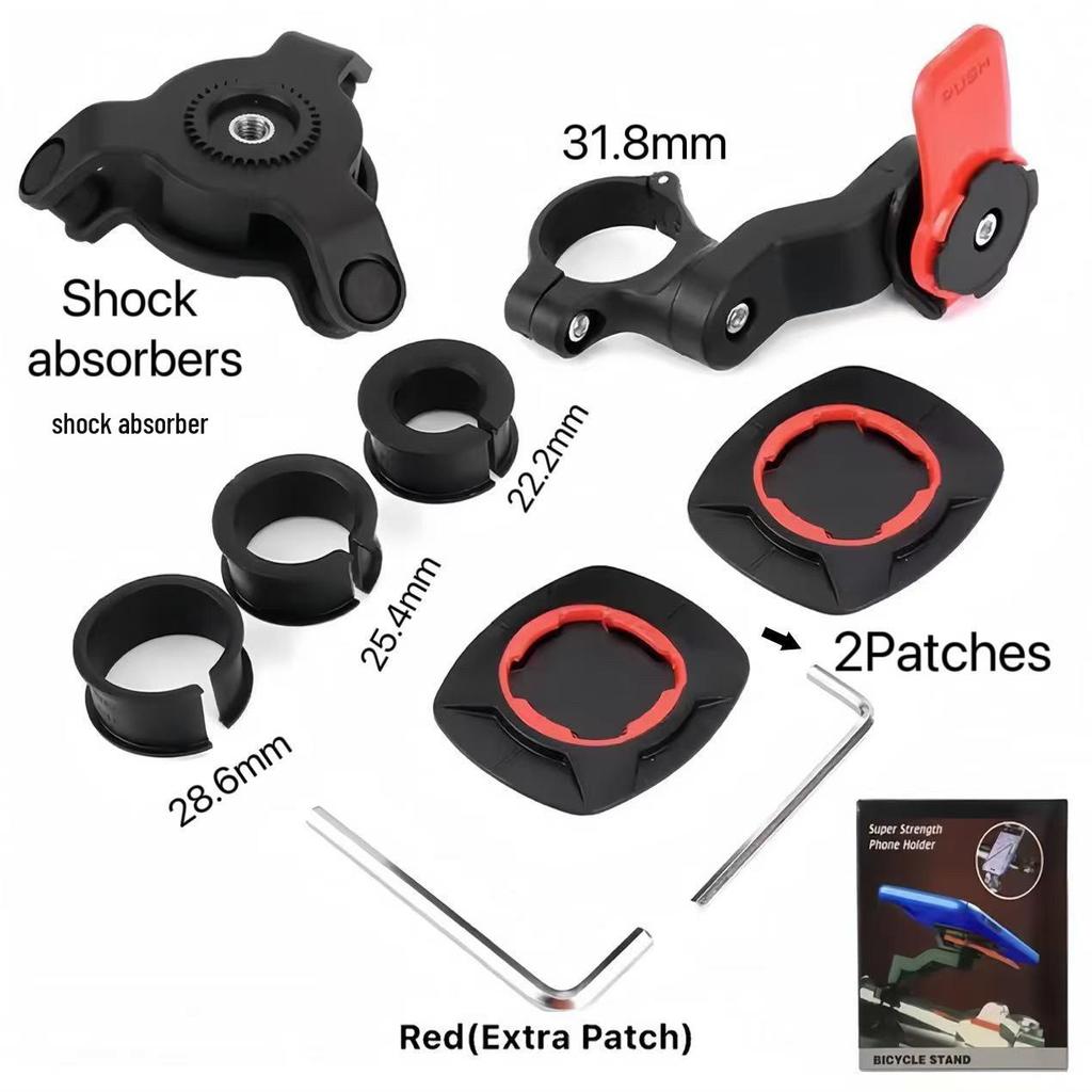 Detachable 360° Rotating Bike & Motorcycle Phone Mount for Easy Navigation
