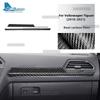 For Volkswagen Tiguan A2 AD1/AX1 2018 2019 2020 2021 Real Soft Carbon Fiber Sticker LHD RHD Car Passenger Side Trim Strip.