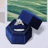 Ring Box Case Earrings Organizer Flannel Jewelry for Ceremony Engagement