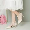 New princess sandals middle and older children's student performance shoes little girl children's sandals pink lolita girls sandals