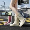 Women's Medium Fashion Waterproof High Tube Thermal Rain Boots