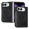Magnetic Wireless Charging for IPhone Duo Phone Case for IPhone Fold Vintage Leather Kickstand Hard Shockproof Anti Scartch Protective Cover