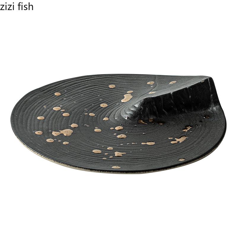 Creative Irregular Ceramic Dessert Plate Steak Plate Sushi Plate Service Plates Restaurant Molecular Cooking Specialty Tableware