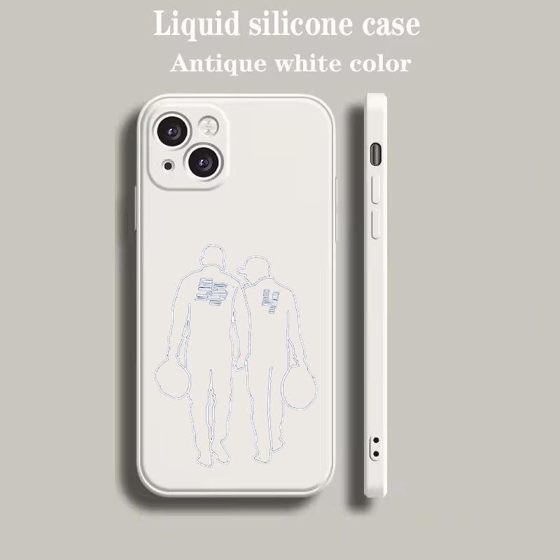 Luxury Color Phone Case For IPhone 18 15 14 13 12 mini 11 Pro Max XS X XR SE 7 8 Plus soft Silicone Beige Cover F1 Number 33