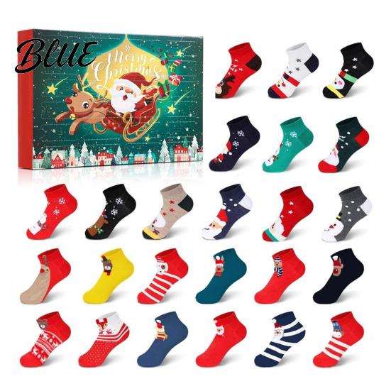 Christmas Party Interactive Days Countdown Advent Calendar Pairs Socks Toy 12 2026 24 Cozy Home