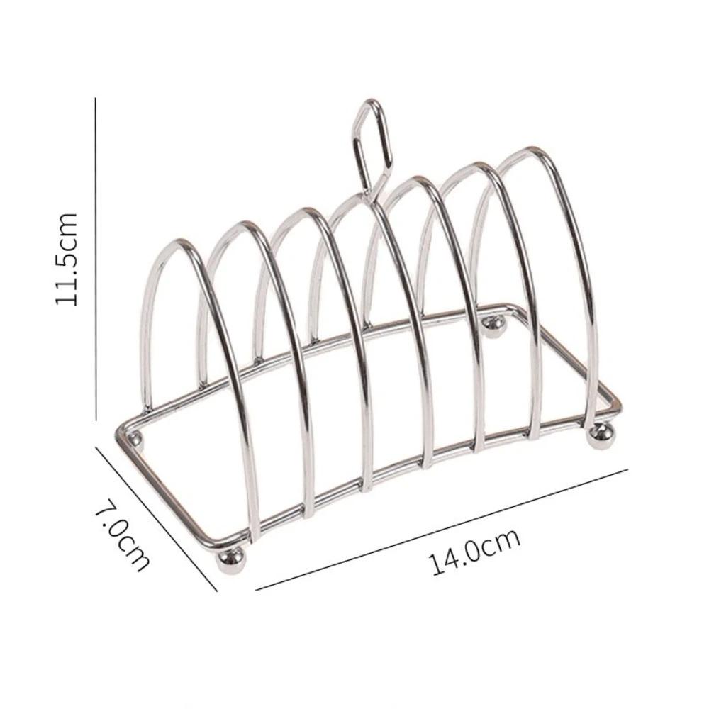 6-Slices Display Bread Holder Multi-functional Bread Cooling Rack Toast Bread Rack Home Kitchen