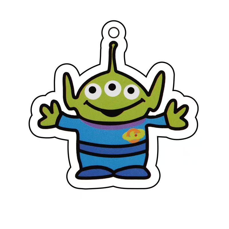 Buzz Lightyear Acrylic Keychain: Cartoon Anime Transparent Pendant Gift