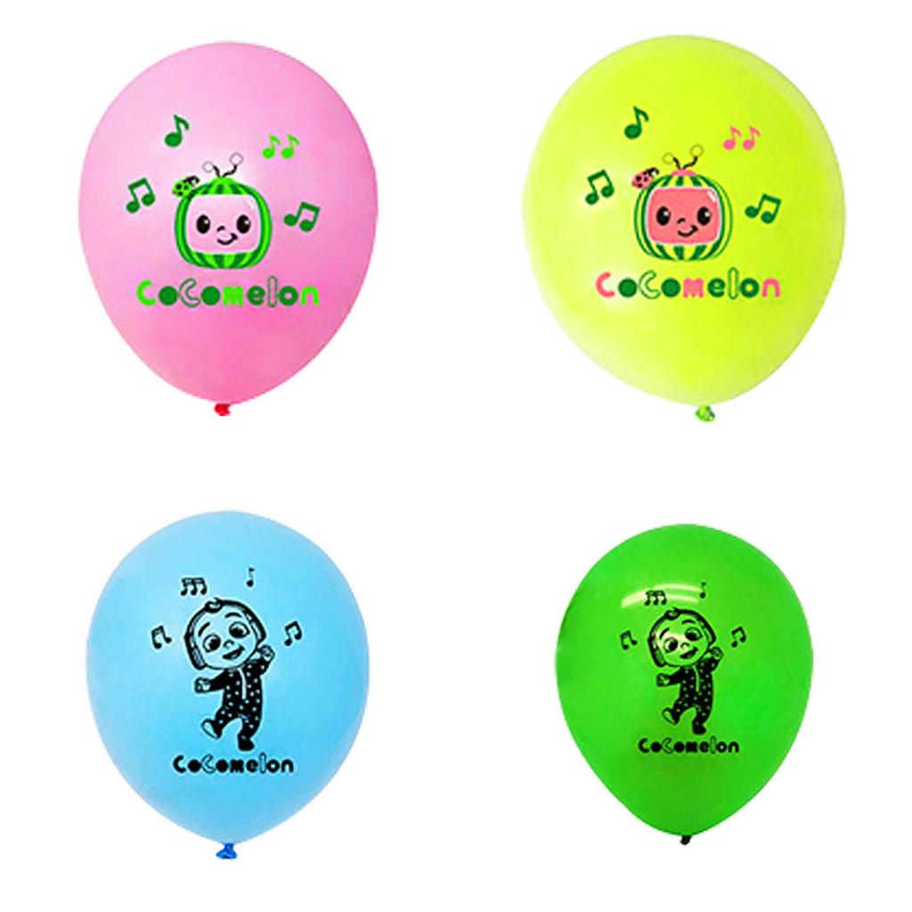 Cocomelon Themed Multi Latex Balloons Cheerful Kids Birthday Party Decor Essentials