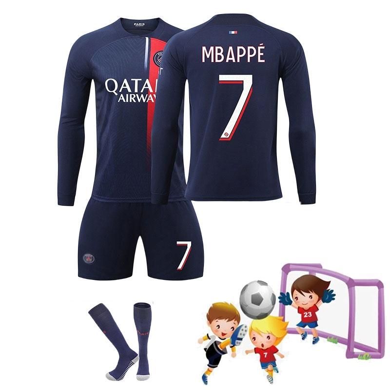 High-quality Paris Home Soccer Kit Long Sleeve Pants Socks Suitable For Children And Adults
