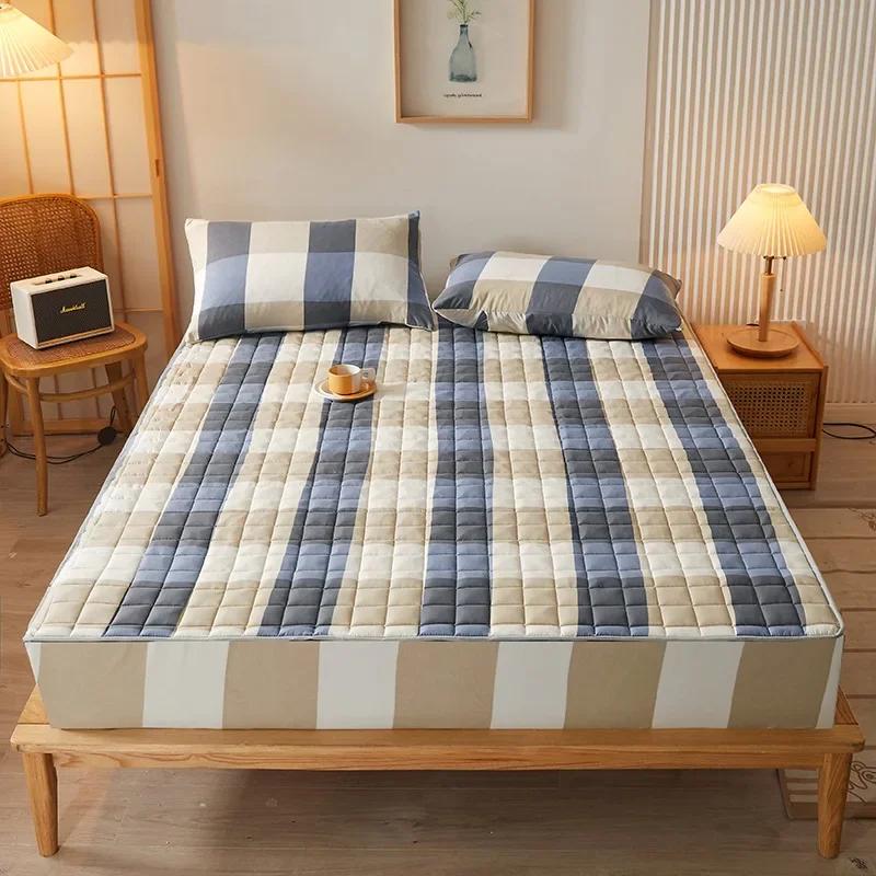 Waterproof Mattress Protector, Fitted Sheet Waterproof Mattress Cover, Breathable & Noiseless Mattress Pad, With Deep Pocket