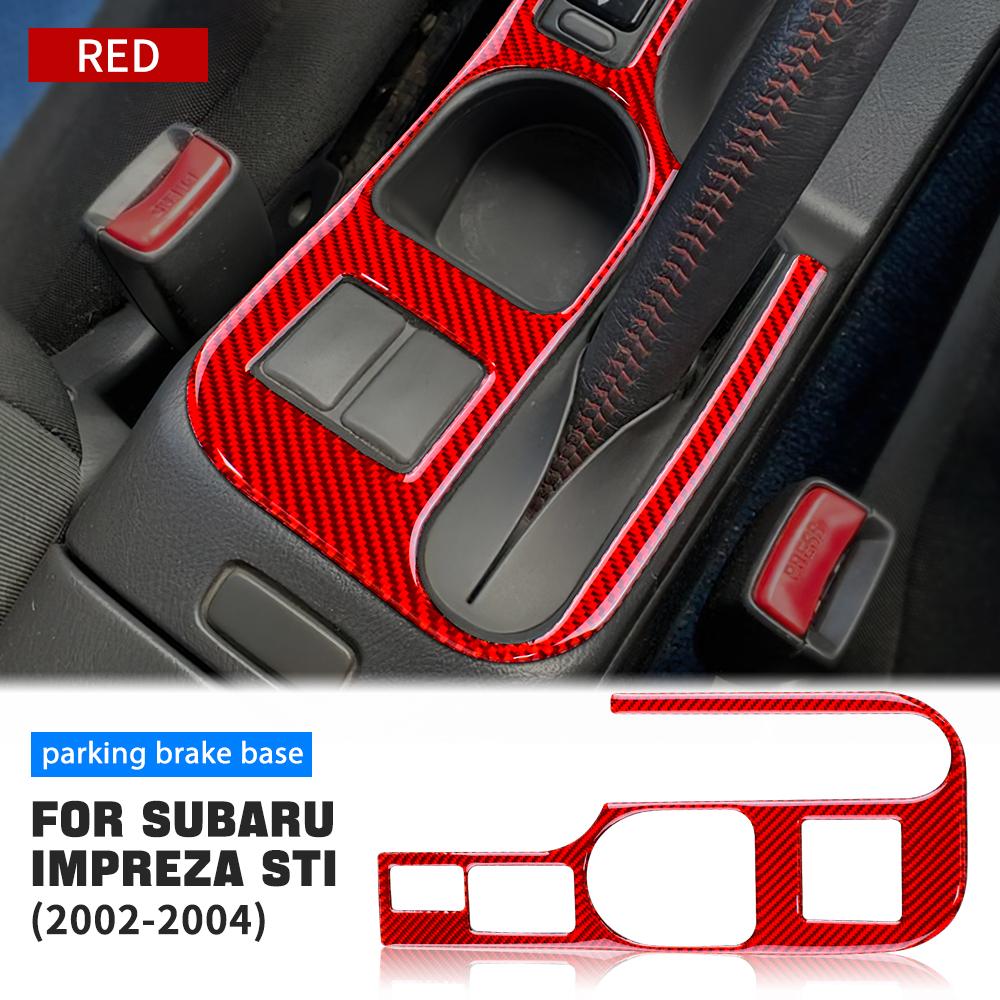Real Soft Carbon Fiber Sticker For Subaru Impreza STI 2002 2003 2004 Car Interior Accessories Central Control Multimedia Panel