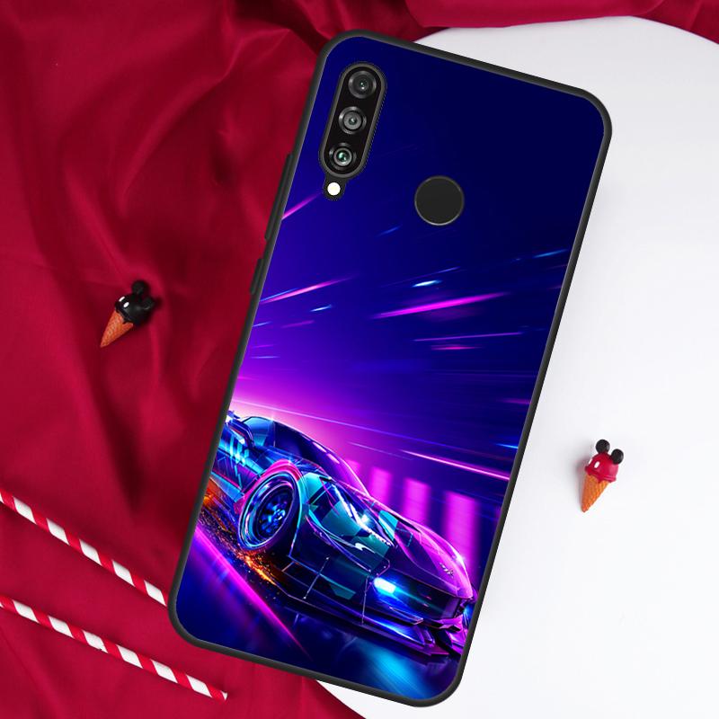 Boy Racer Car For Huawei Nova 12s 11i 12i 10 9 SE 5T Y91 Y90 Y60 Y70 Y72 Y61 P20 P40 P30 Lite P60 Pro Case