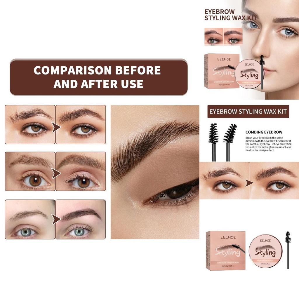 Eelhoe Eyebrow Shaping Kit With Natural Looking Waterproof Eyebrow Wax For Defined Brows