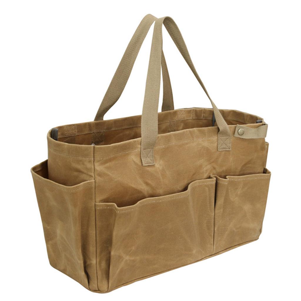 Heavy Duty Canvas Storage Bag for Outdoor Cooking Camping Pots Large Capacity Waterproof with Convenient Carry Handle