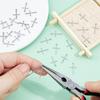 100Pcs 304 Stainless Steel Pendants Cross Stainless Steel Color 16x9.5x0.8mm Hole: 1mm