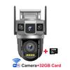 Telecamera IP 4G-SIM a doppio obiettivo da 12 MP 6K, triplo schermo, Wi-Fi, Smart Network, monitor wireless, protezione di sicurezza V380, telecamere CCTV per la casa