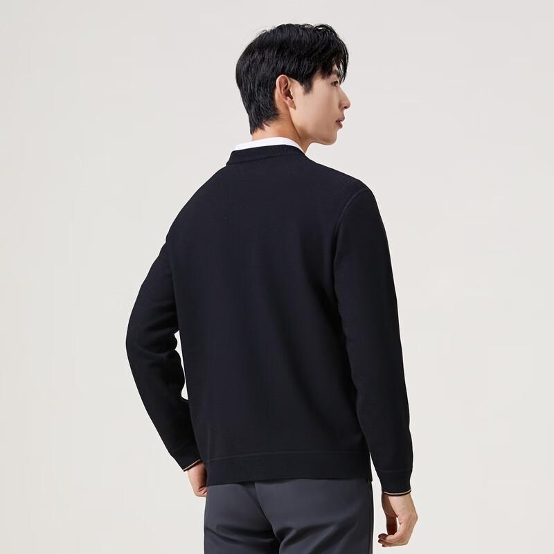 SEVEN Men's Fleece Lined Wool Blend Pullover Sweater