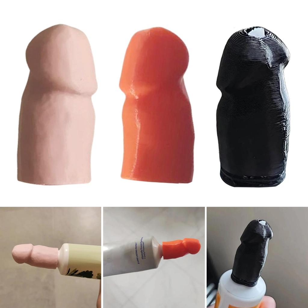 Toothpaste Cap Dispenser Dust Protection Universal Easy To Install Creative 3D Printed Toothpaste Tube Squeezer